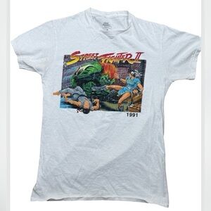 Street Fighter II Anime Graphic Tee Shirt Men’s Small